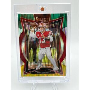 2024 Panini Select Football Brock Purdy No 37 Concourse 49ers Prizm Card